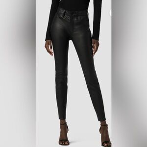 New With Tags Hudson Suede Barbara High Rise Super Skinny Pants Size 26